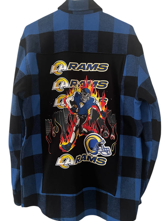 Rams Skeleton Reworked flannel