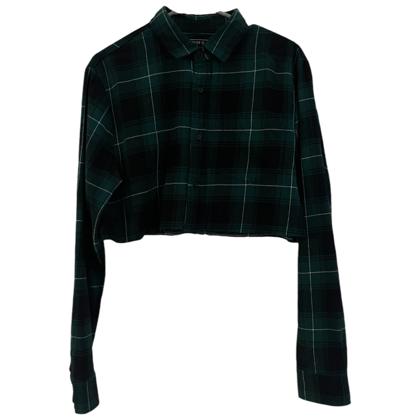 Headbanger cropped reworked flannel