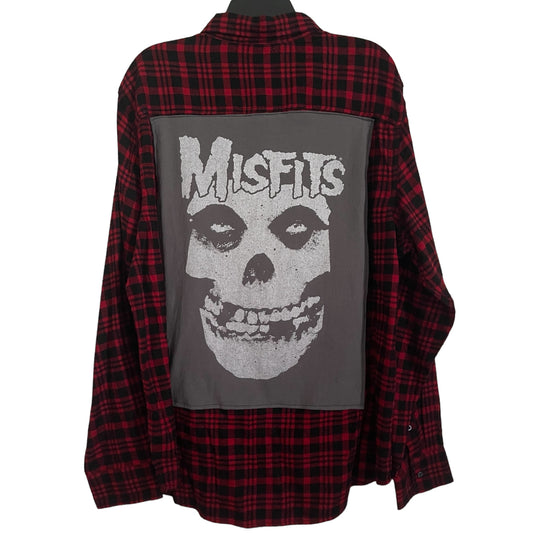 Misfits-skull reworked Flannel